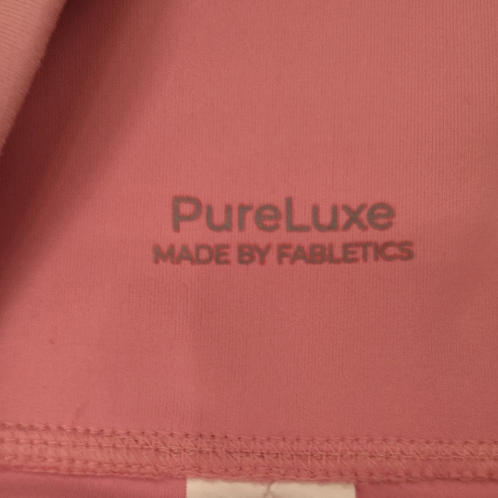 Size large Fabletics Pure Luxe Pink Women's Leggings - Picture 3 of 4